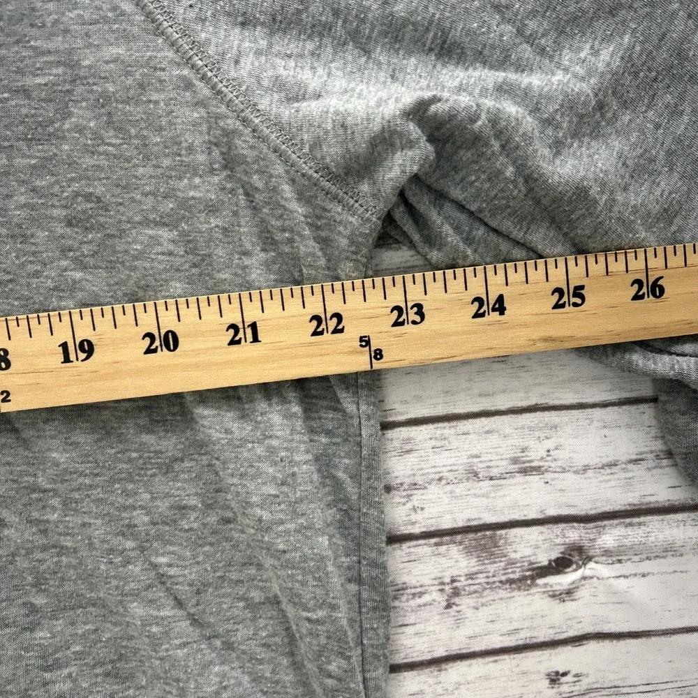 Faherty Henley Shirt Men's XL Gray Heathered Cloud Cotton Casual Long Sleeve